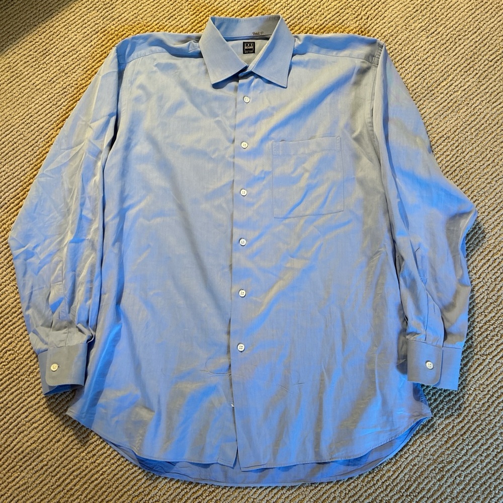 Ike Behar Blue Dress Shirt